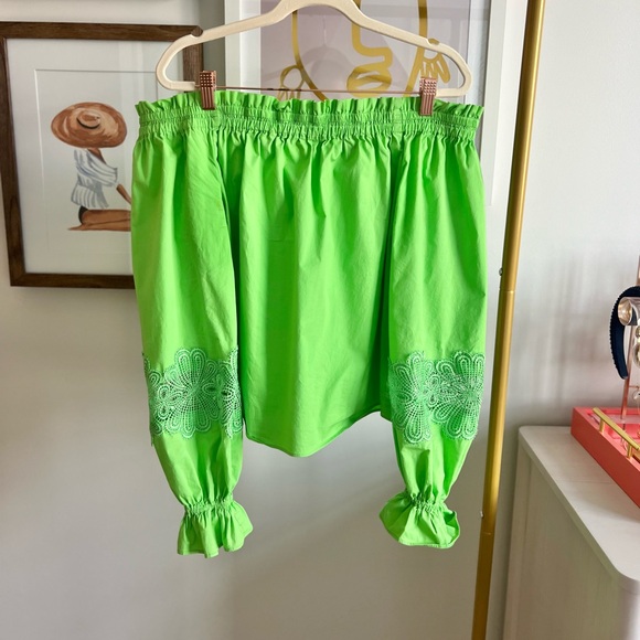Ramy Brook • off should green blouse • M - Picture 3 of 3